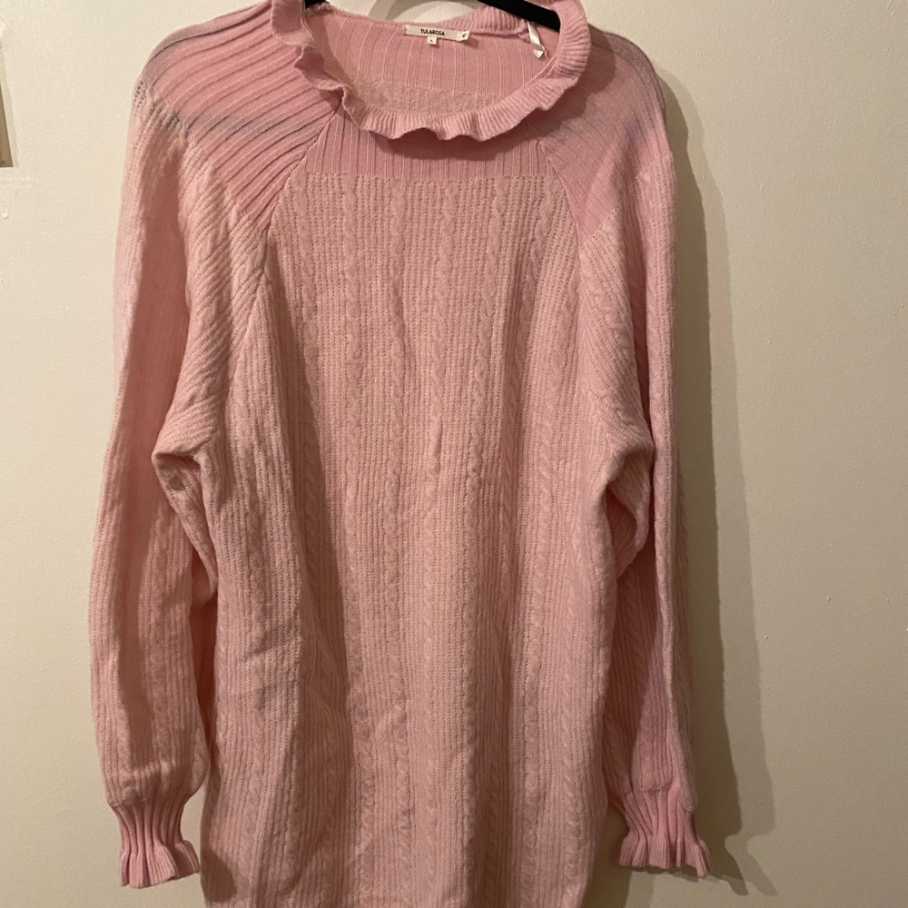 Tularosa light pink sweater dress